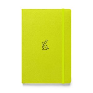 Hardcover bound notebook